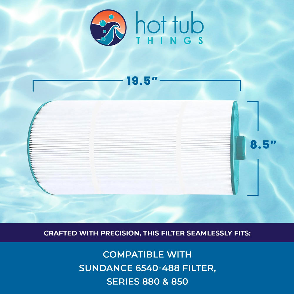 Hot Tub Things filter installed in Sundance spa demonstrating correct fit