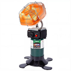 Hotdevil front view showing compact heater delivering fast outdoor warmth