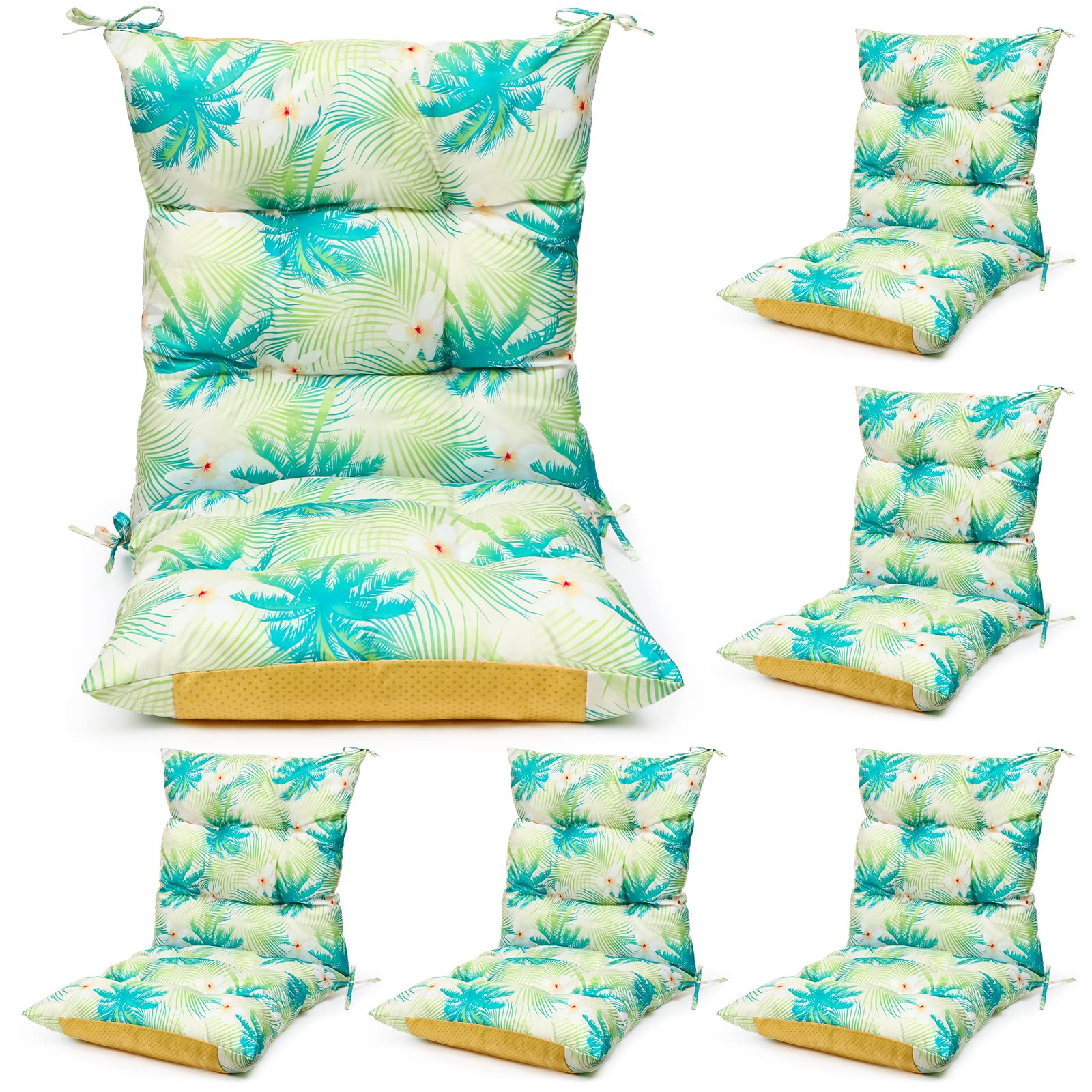 Hoteam front view of all six cushions showing coordinated color and complete set benefit