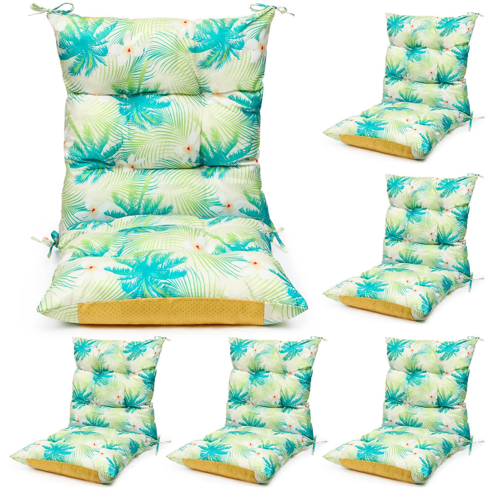 Hoteam front view of all six cushions showing coordinated color and complete set benefit