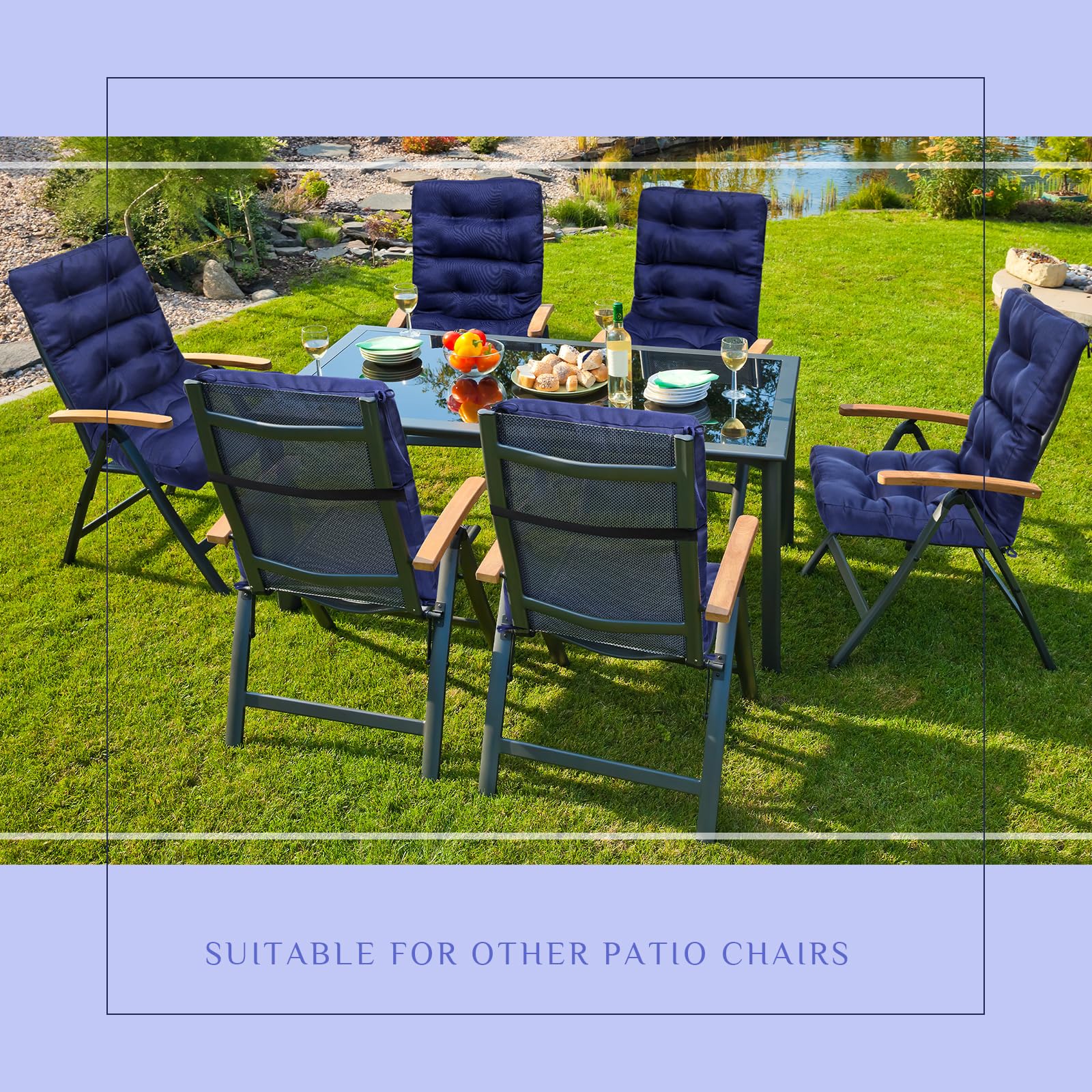 Hoteam lifestyle image of cushions on a porch set illustrating coordinated outdoor style