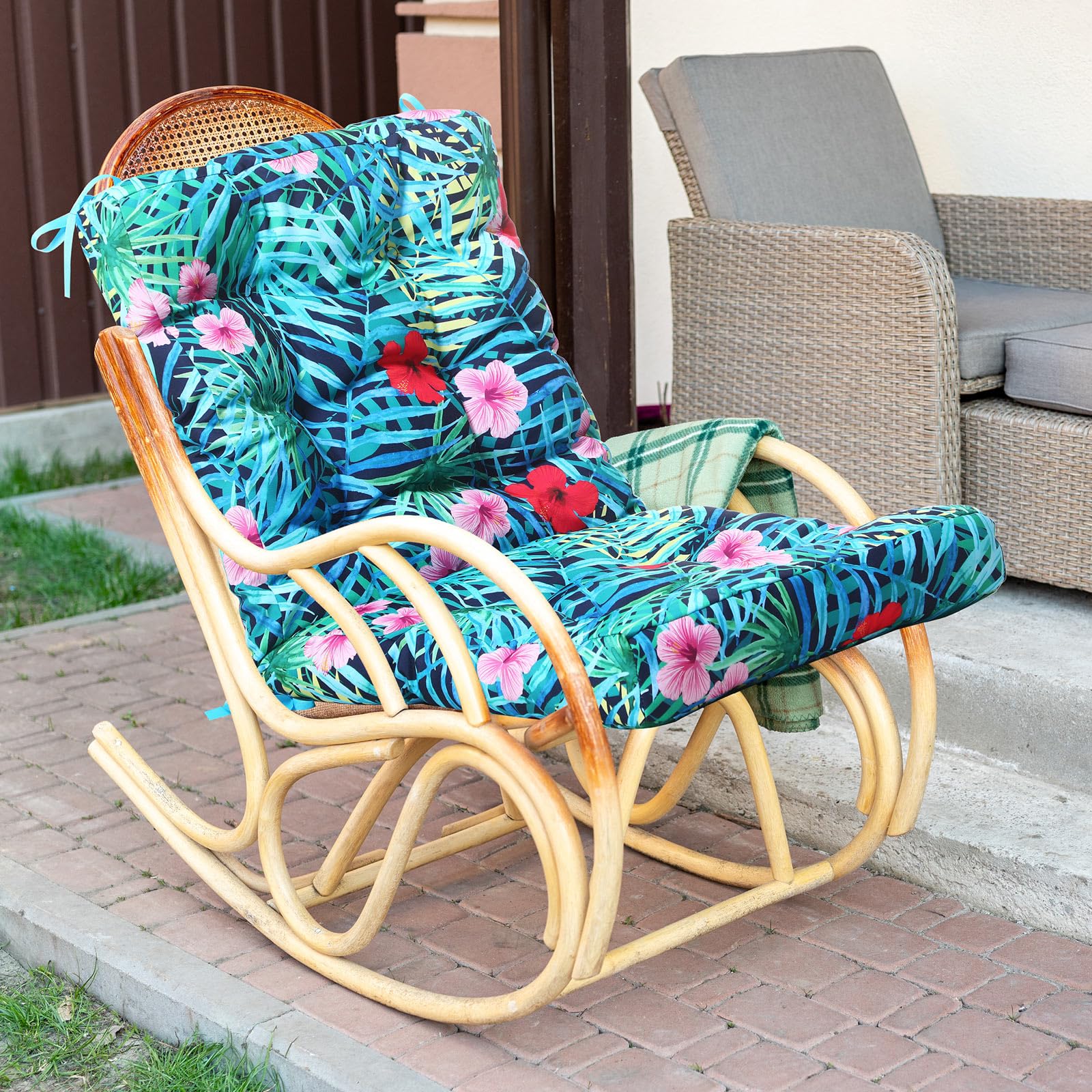 Hoteam palm cushions in a patio setting showing comfort and aesthetic upgrade