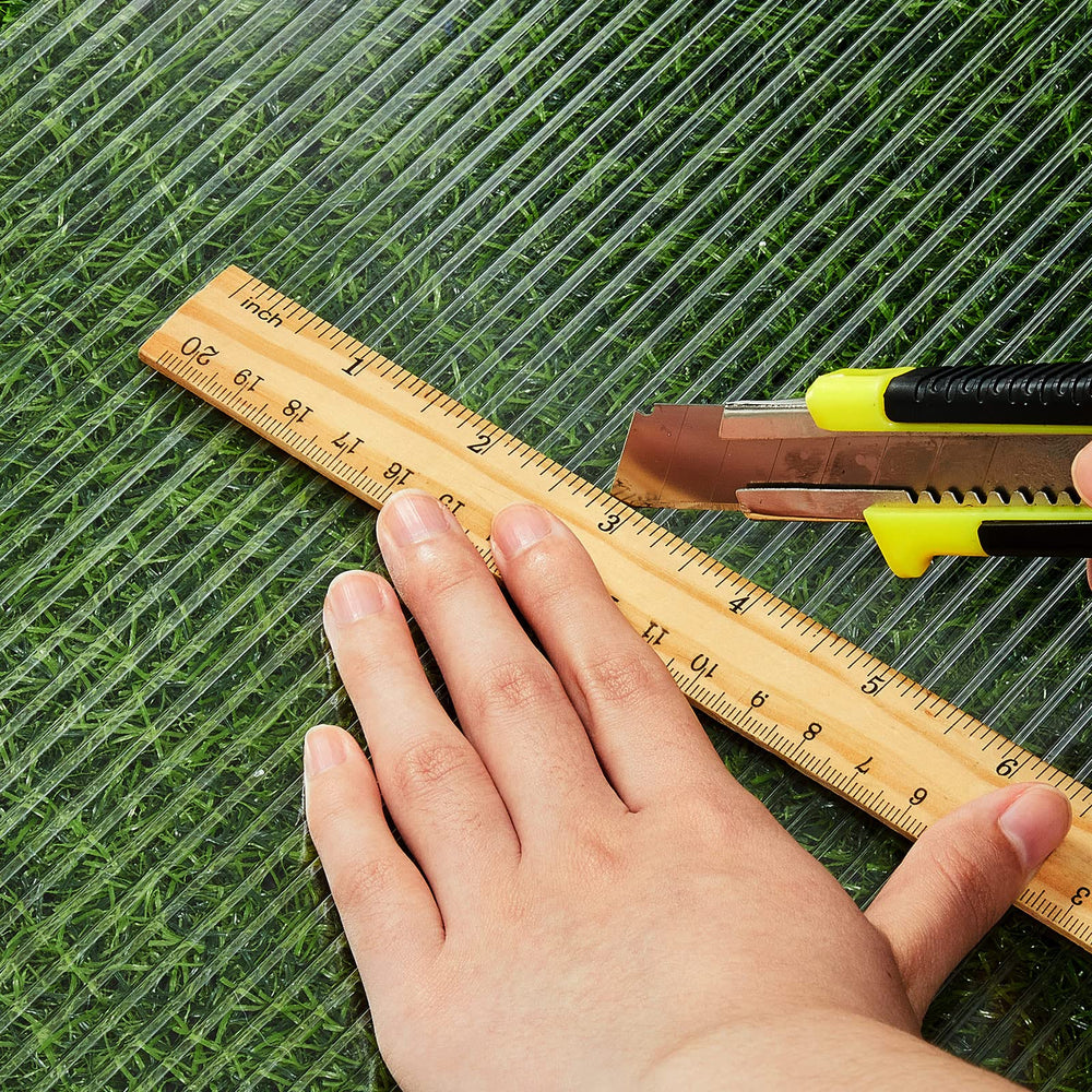 Hotop panel beside ruler showing 4'x2' scale for easy fitting and planning