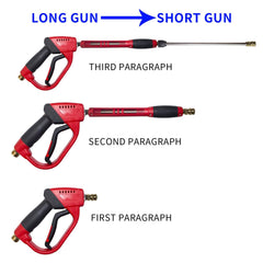 Hourleey 16-inch replacement wand close-up for maneuverability in tight areas