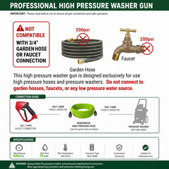 Hourleey 40-inch wand full length for extended reach and safer high cleaning