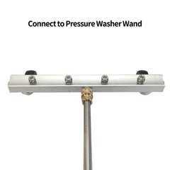 Hourleey straight extension and 45-degree wand showing adaptable reach and angled access benefit
