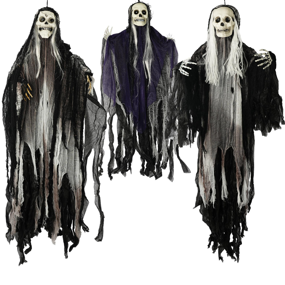 Hourleey front group shot of three hanging Grim Reapers creating instant curb appeal