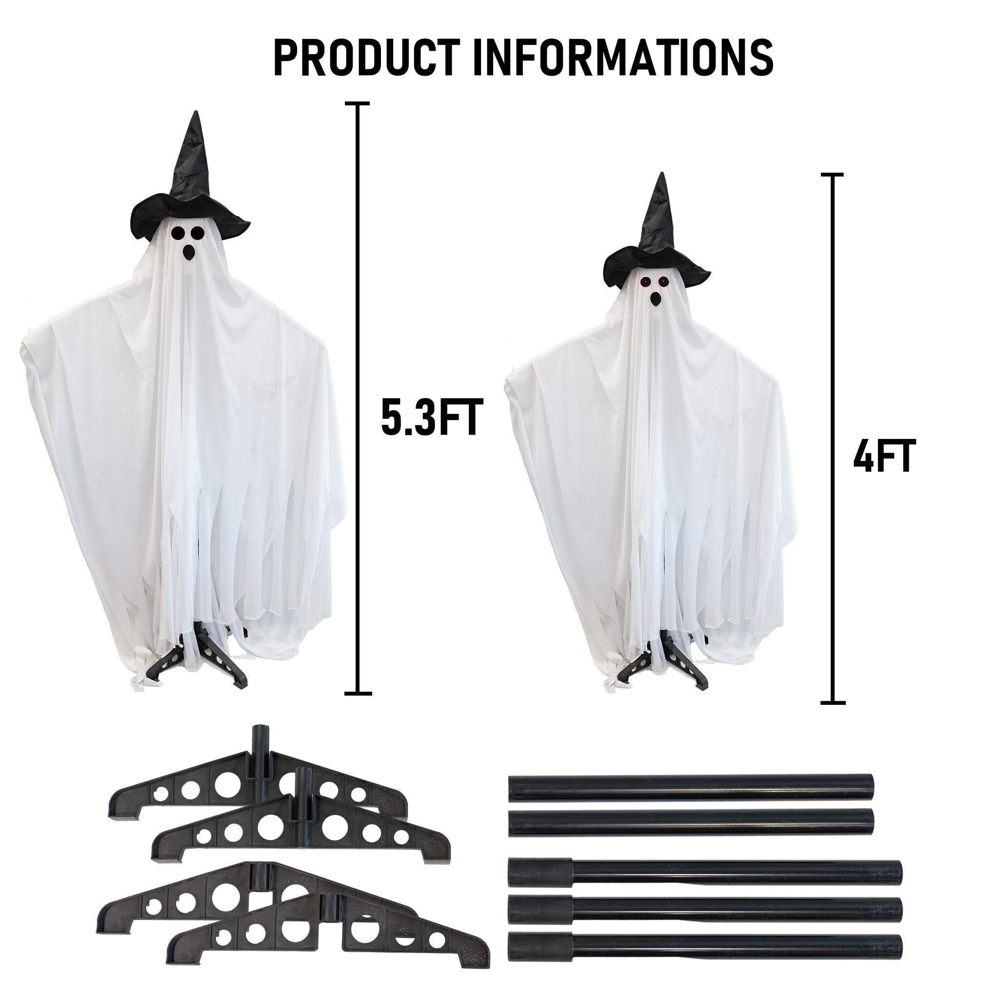 Hourleey close-up of poseable arms for customizable ghost gestures and variety
