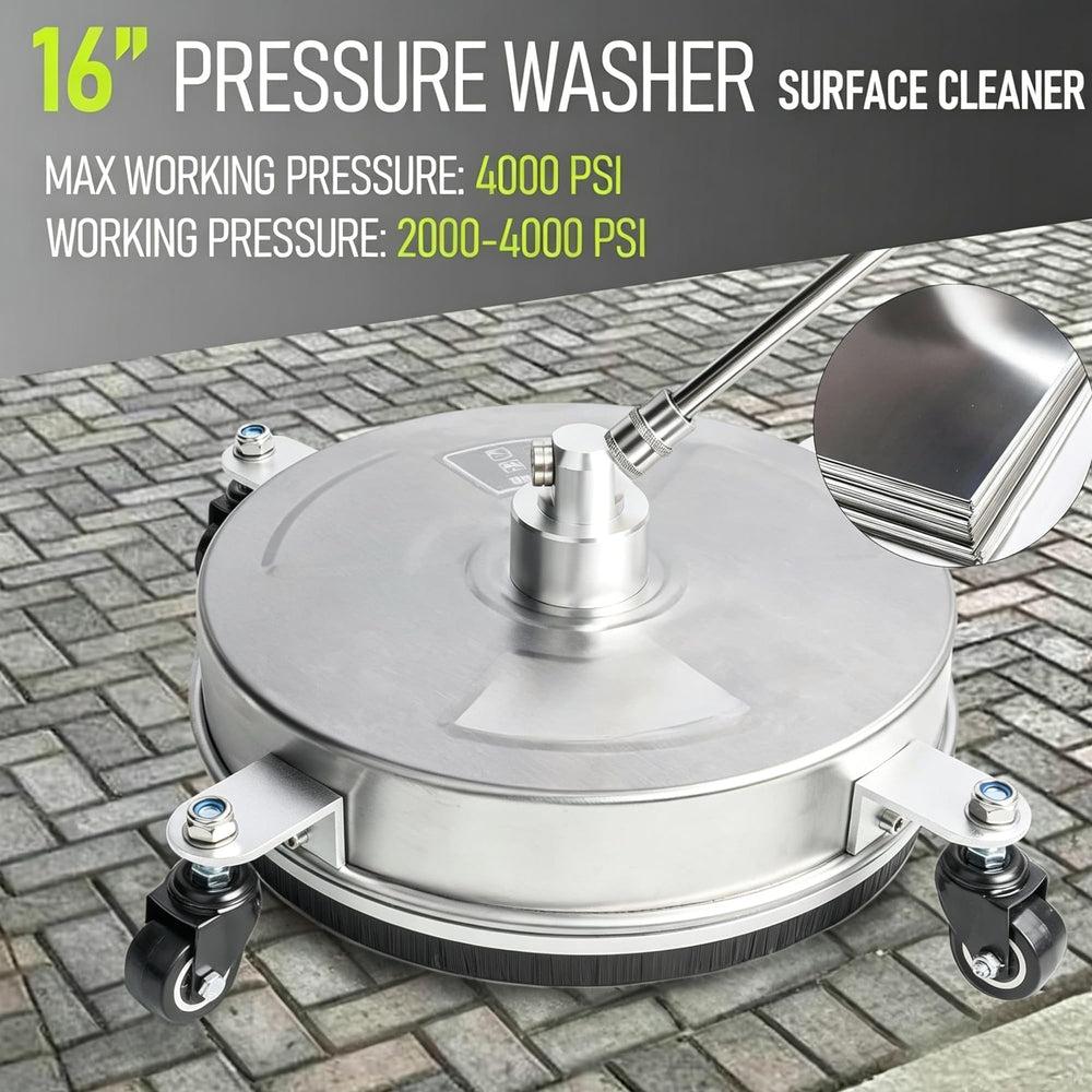 Hourleey surface cleaner in use on a driveway delivering faster, streak-free results