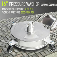 Hourleey surface cleaner in use on a driveway delivering faster, streak-free results