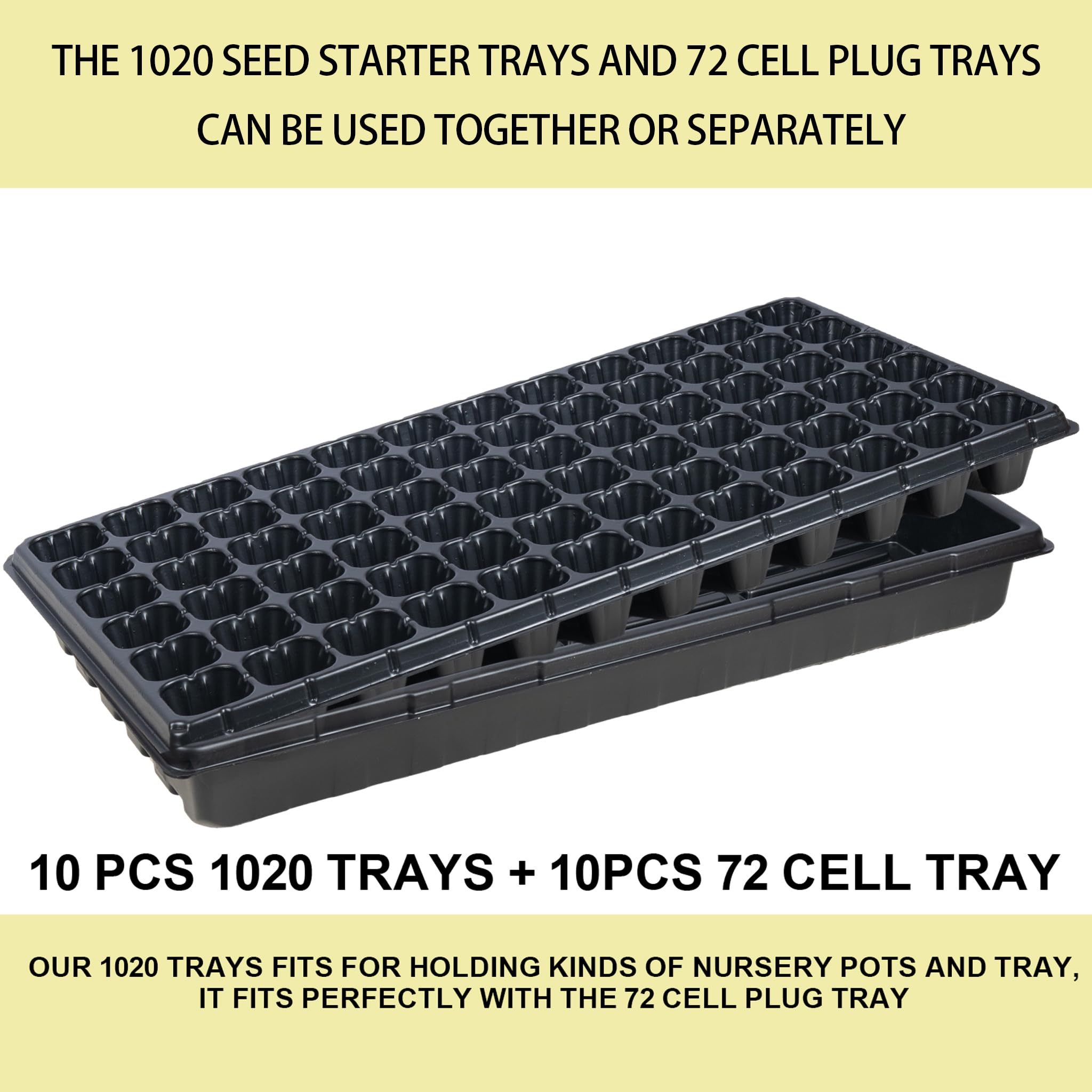 Hourleey microgreens in 1020 tray showing dense, even harvest advantage