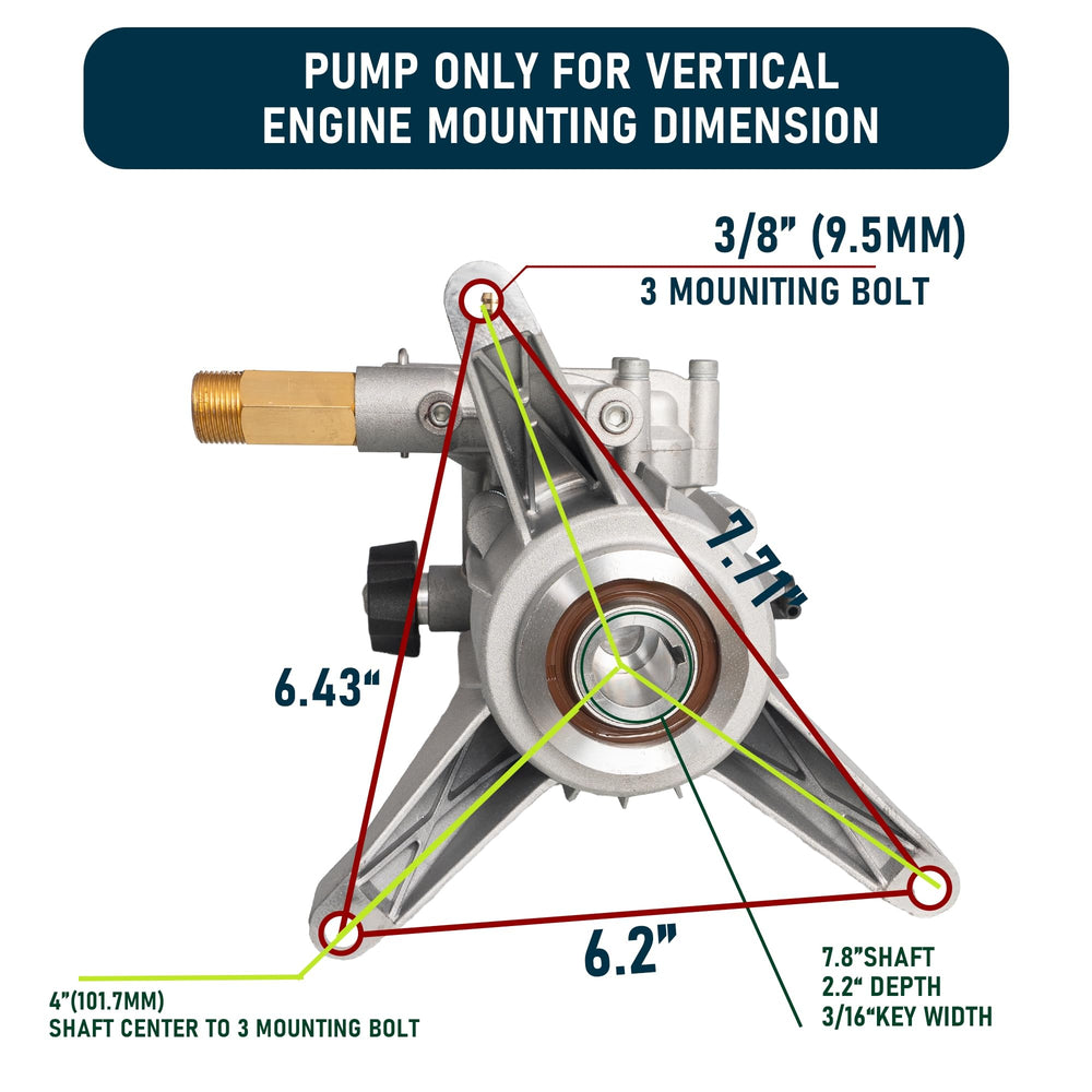 Hourleey pump label and specs displayed for quick identification and compatibility