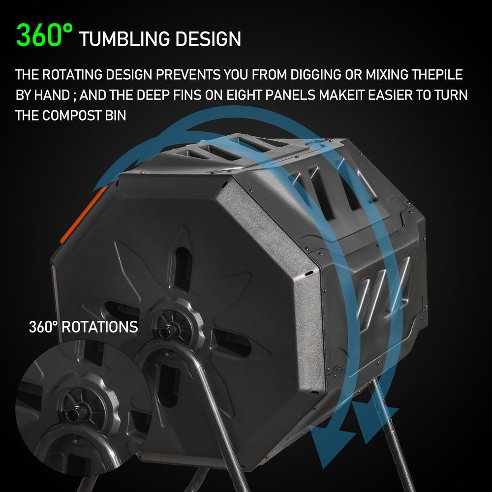 Hourleey tumbler rotating in action demonstrating effortless mixing and oxygenation