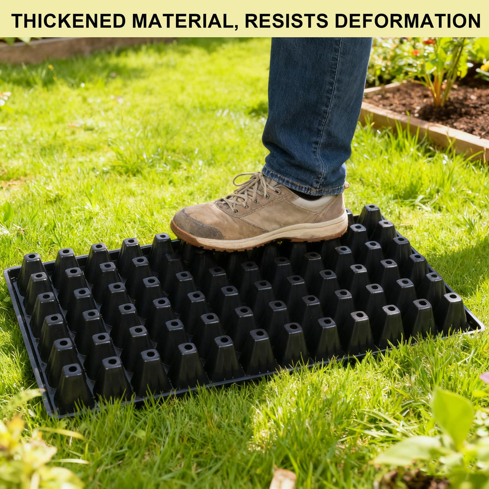 Hourleey tray side profile highlighting drainage and moisture retention benefit