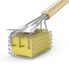 HOUSE AGAIN front view of bristle-free grill brush showing complete tool