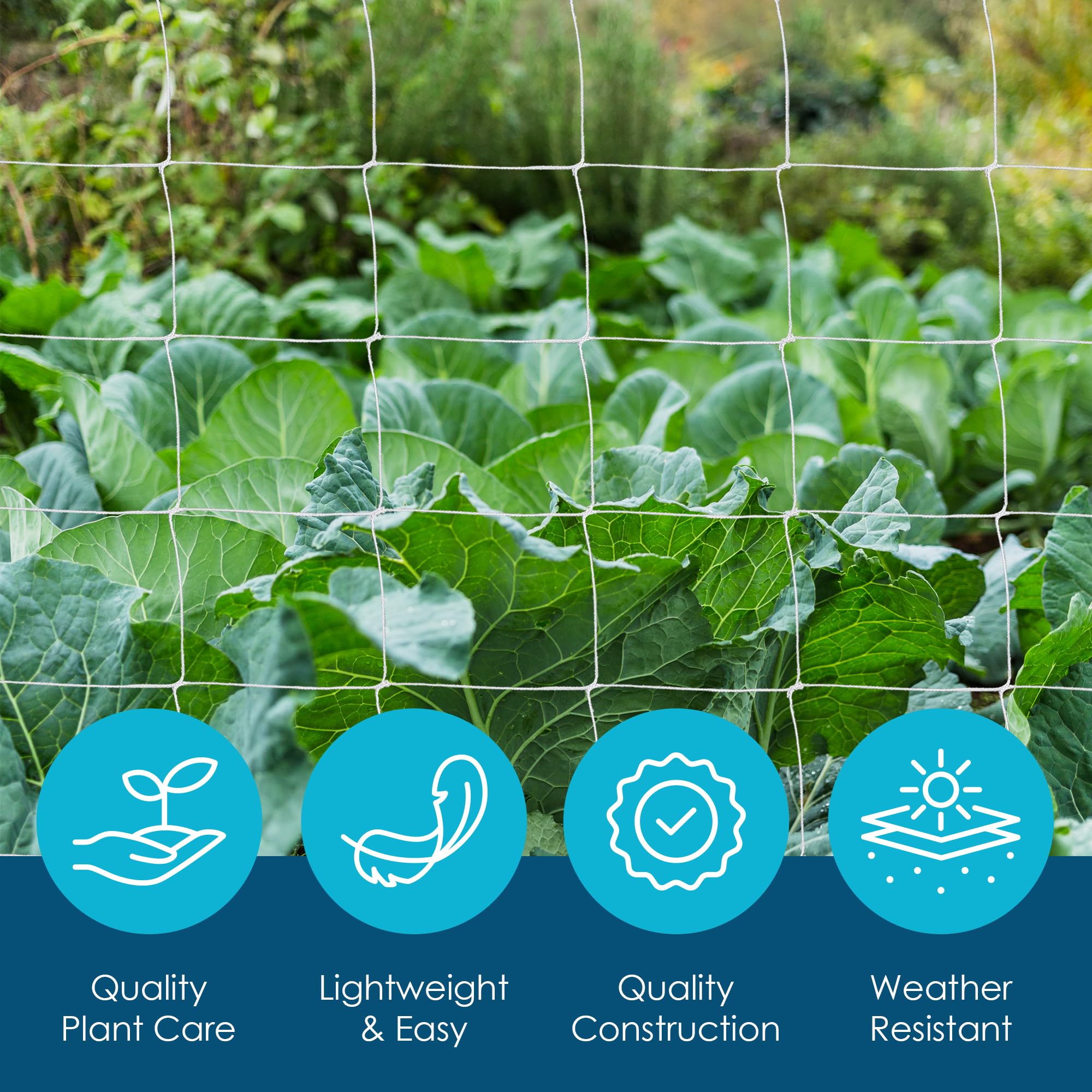 Houseables installed horizontally as trellis to improve airflow and support