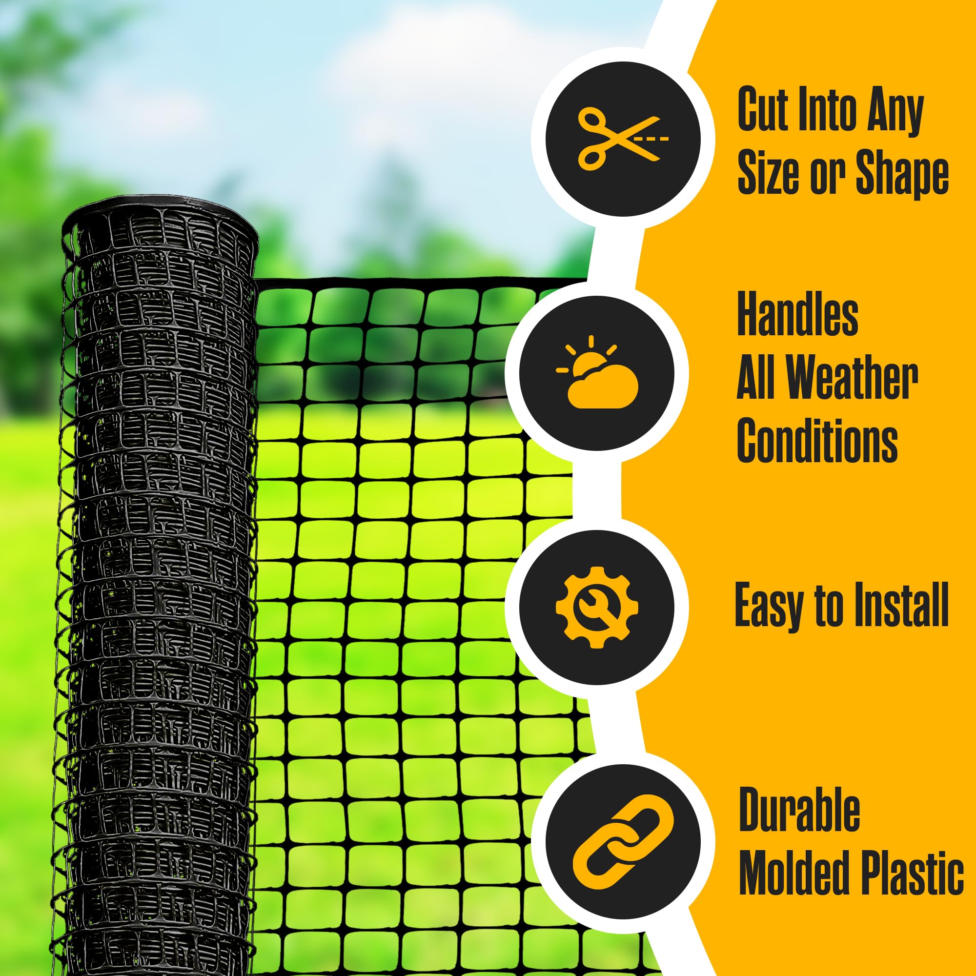Houseables installed around a flowerbed keeping plants safe and reducing trampling
