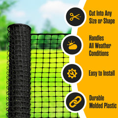Houseables installed around a flowerbed keeping plants safe and reducing trampling