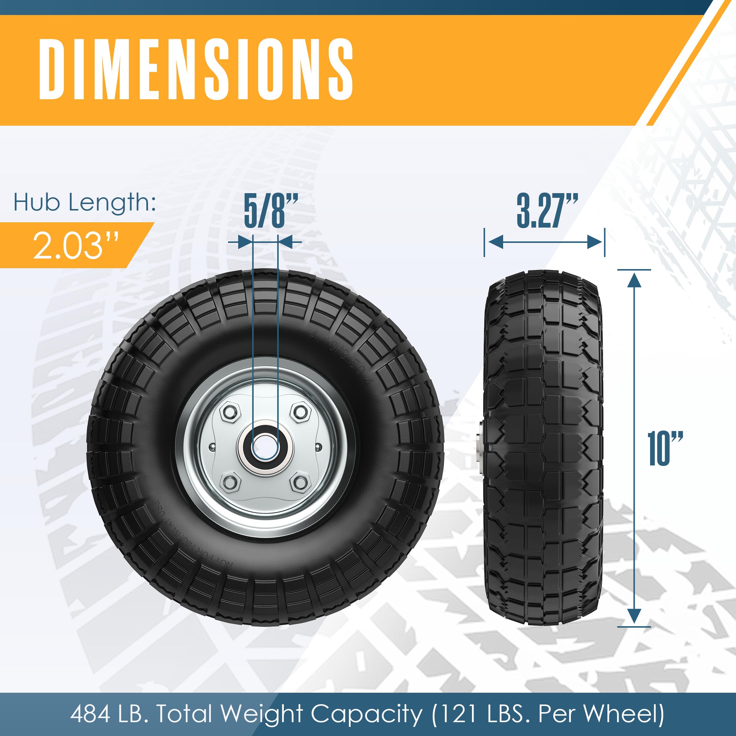 Houseables side profile displaying aggressive tread pattern for improved traction on varied surfaces