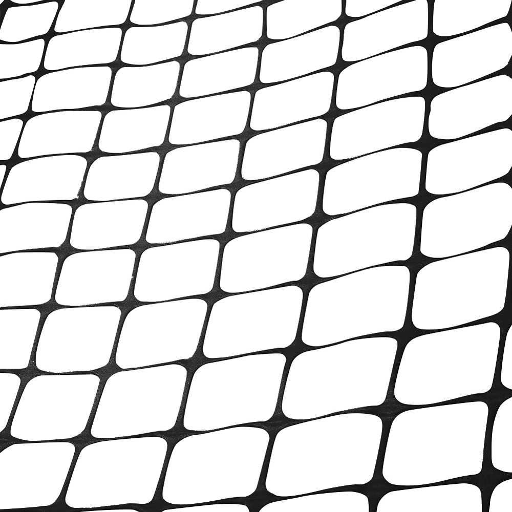 Houseables mesh beside a ruler showing 4 x 50 ft scale and coverage advantage