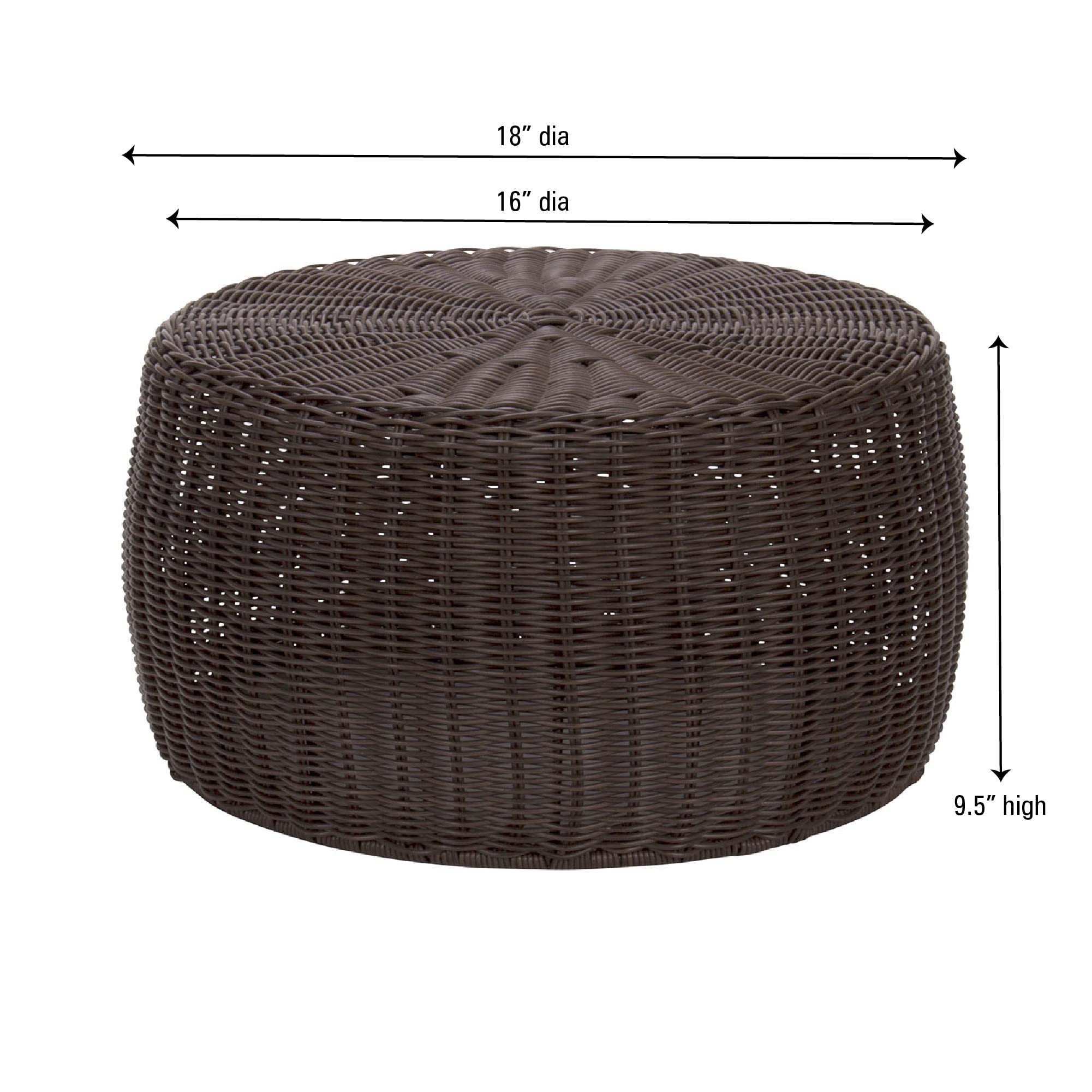 Household Essentials close-up of woven resin texture highlighting durable finish