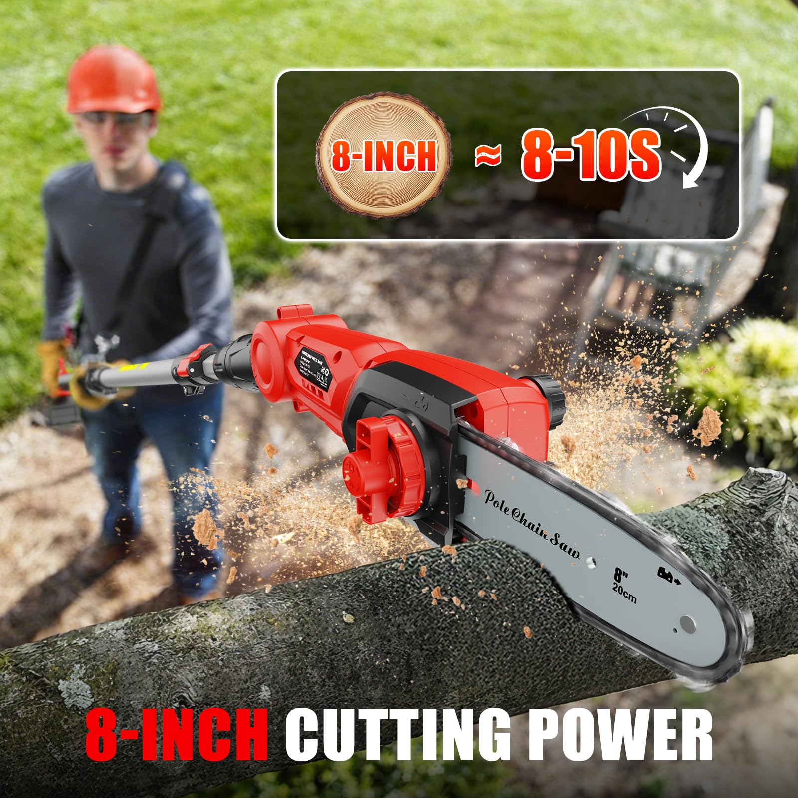 Houselife SDS tool-free tensioning detail for quick on-site chain adjustments and uptime