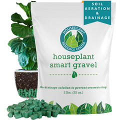 houseplant resource center front packaging showing 32 oz bag and branding, clear benefit of sustainable drainage