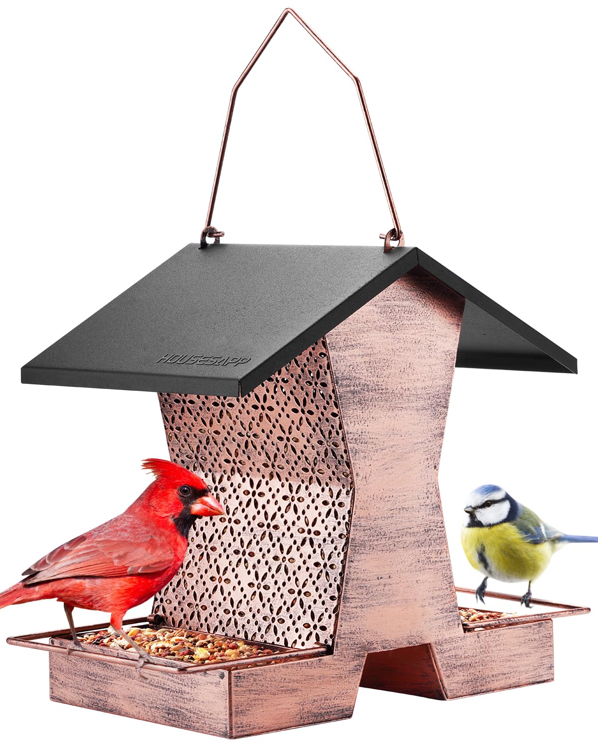 HouseSapp feeder hanging in backyard garden enhancing outdoor decoration