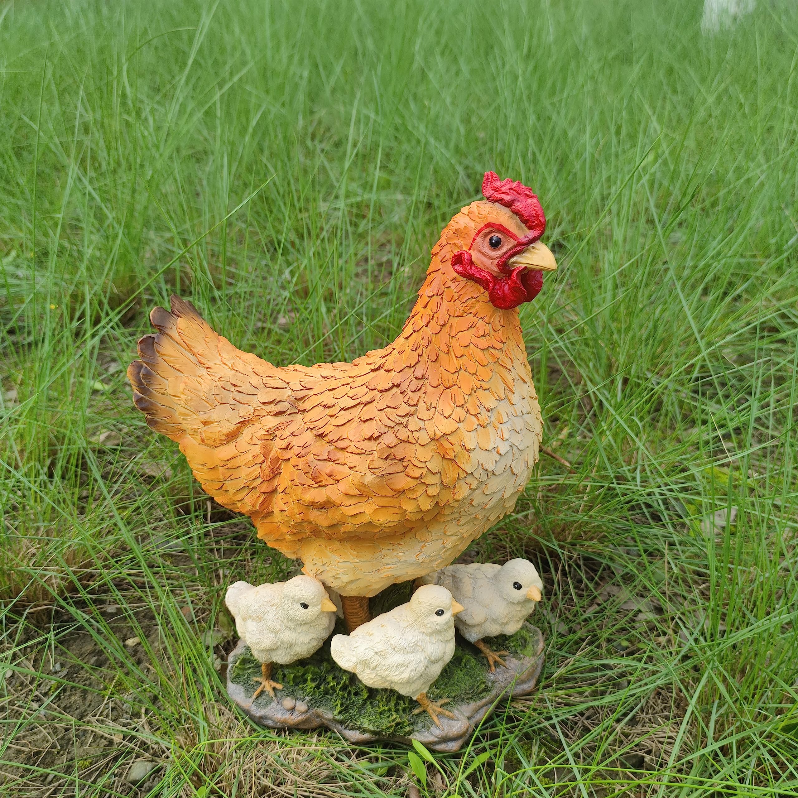 HOUSINGOD hen on porch step illustrating easy placement and curb appeal