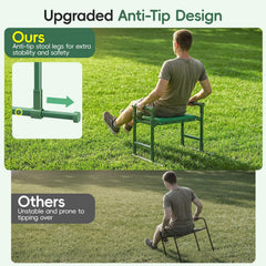 Housolution close-up of extendable legs demonstrating anti-tip stability