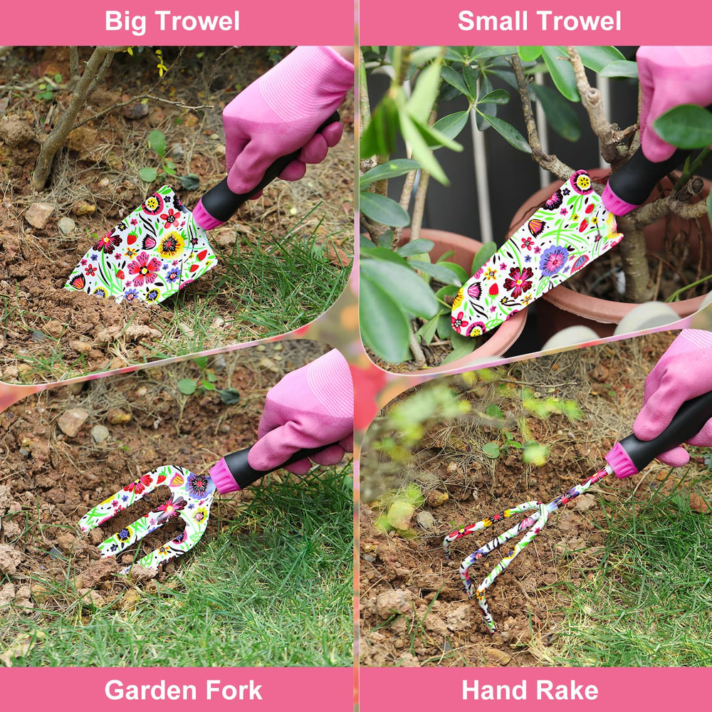 Housolution ergonomic pink rubber handle close-up for improved grip and comfort