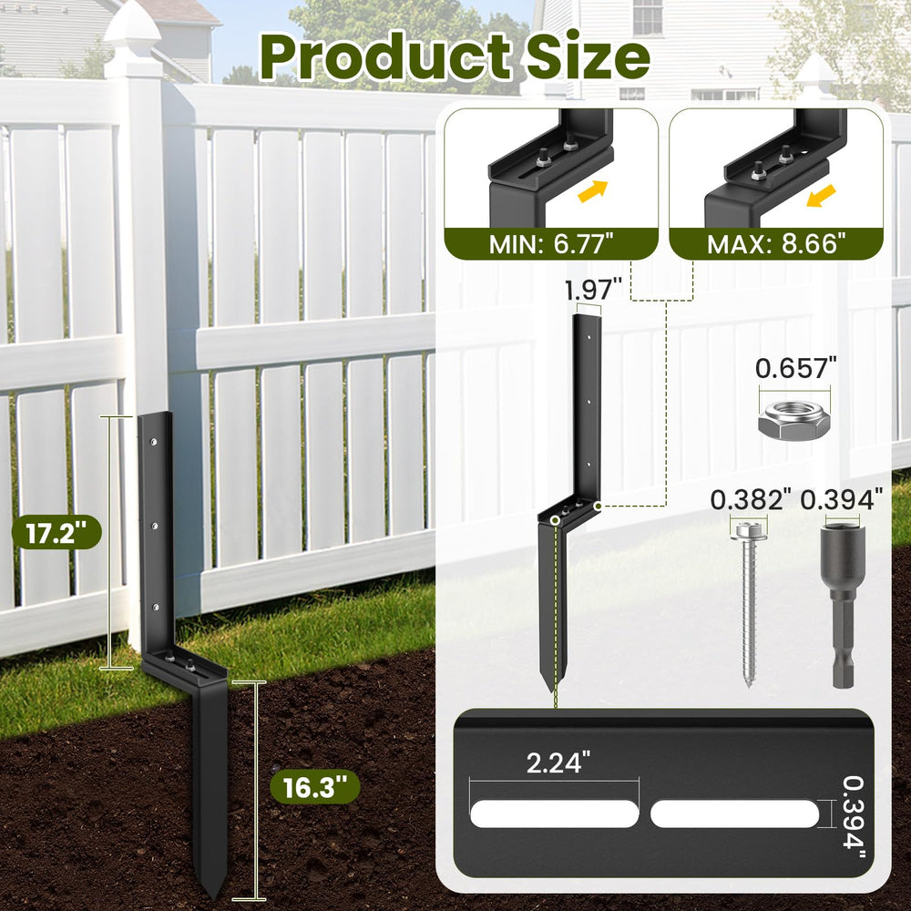 Housolution lower spike pointed tip showing easy soil penetration advantage