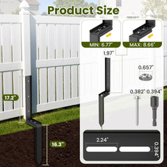 Housolution lower spike pointed tip showing easy soil penetration advantage