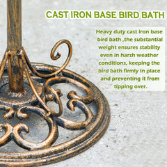 HOUYANG heavy antique-style base detail providing weight and tip resistance