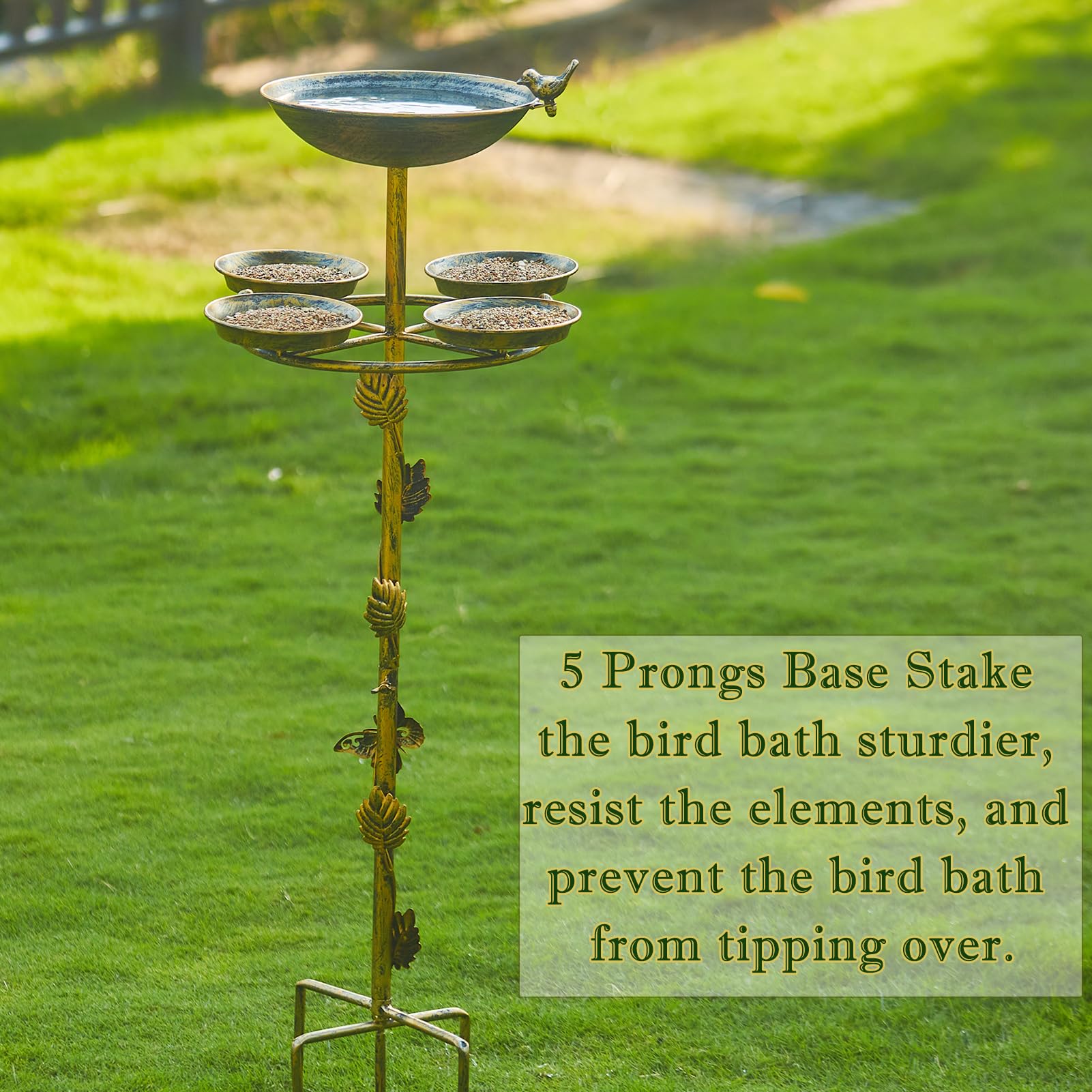 HOUYANG five ground stakes and pole base illustrating stable outdoor anchoring