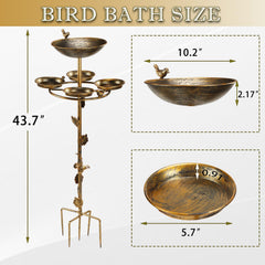 HOUYANG close-up of wide shallow bowl showing safe bathing surface for birds