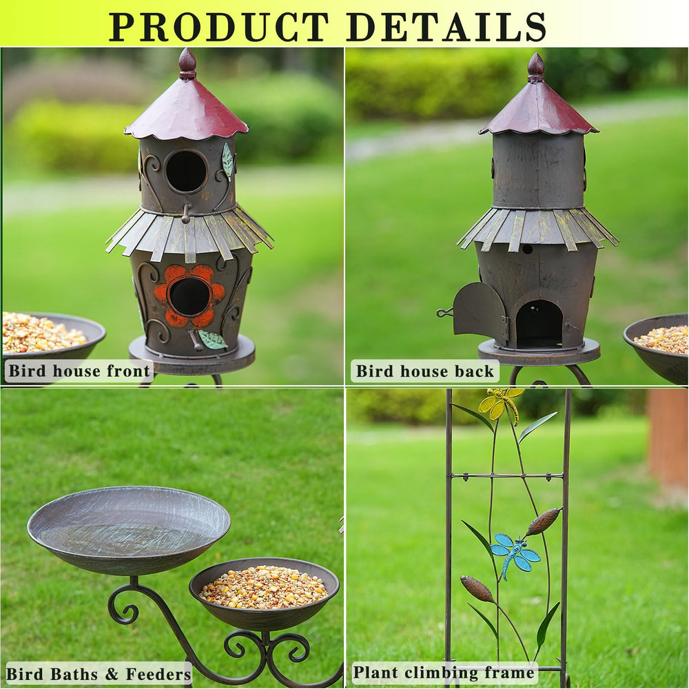 HOUYANG trellis detail with dragonfly ornament supporting climbing plants