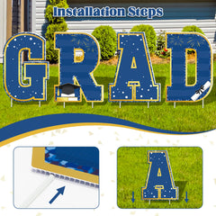 HOVACY graduation cap sign detail emphasizing festive shape and photo-ready design