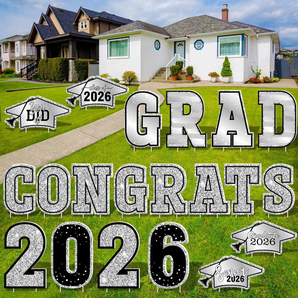 HOVACY signs arranged as photo backdrop for graduates enabling celebratory portraits