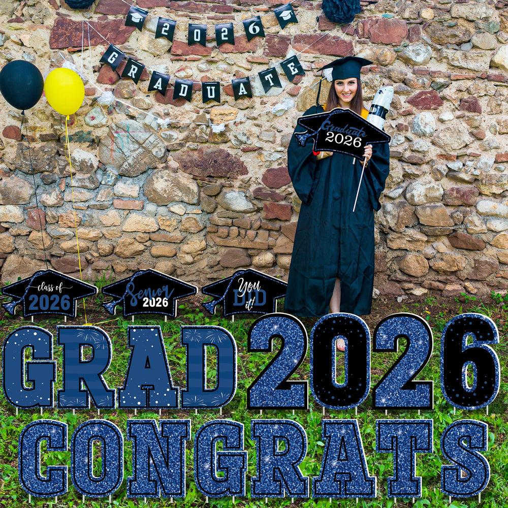 HOVACY sign used as photo prop at graduation, adding festive background for pictures
