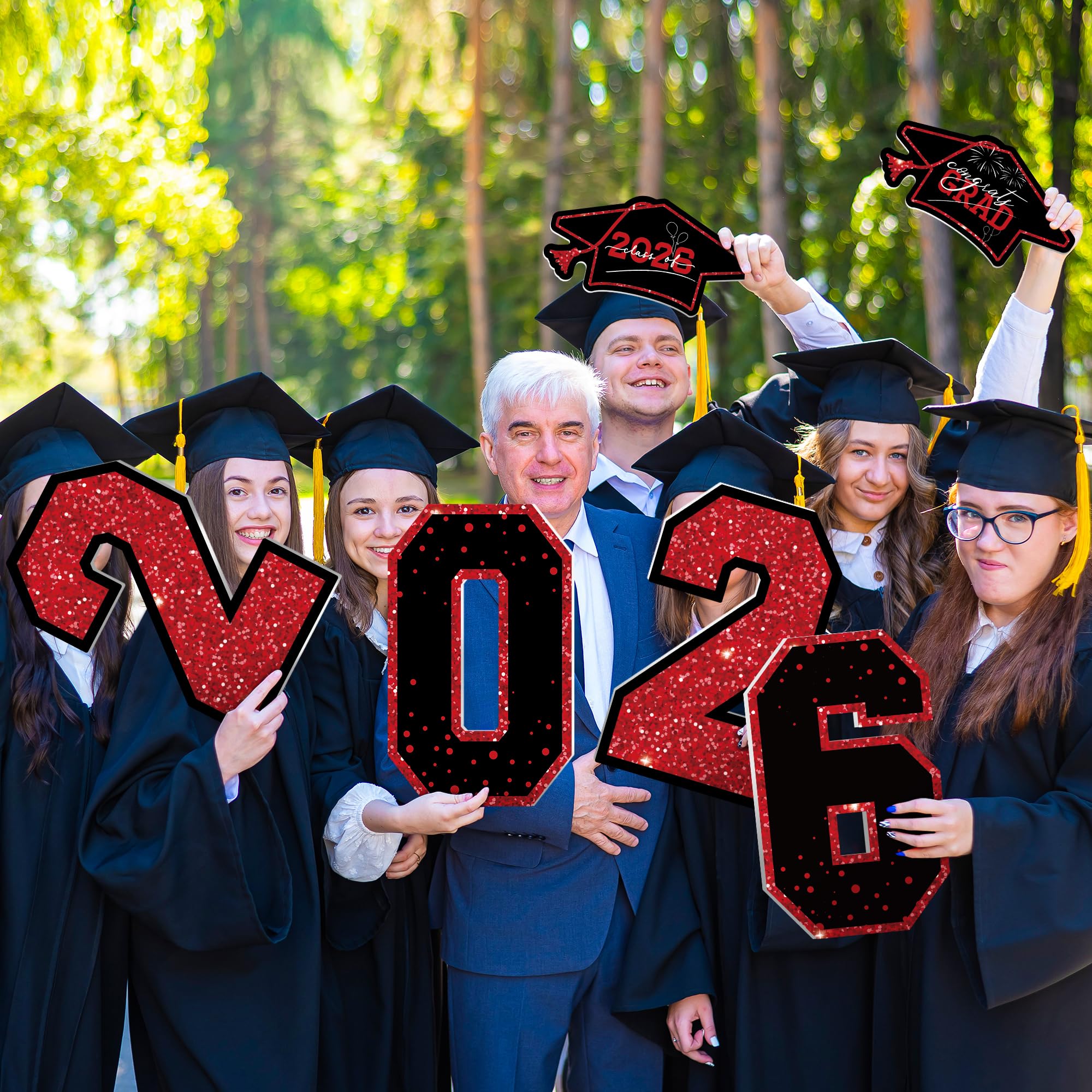 HOVACY signs held as photo props showing instant portrait backdrop utility