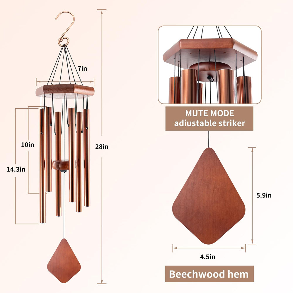 Howarmer beech wood sail and clapper detail, gives warm natural tone