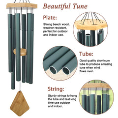 Howarmer close-up of aluminum tubes and beech striker showing precise tuning for deep tone