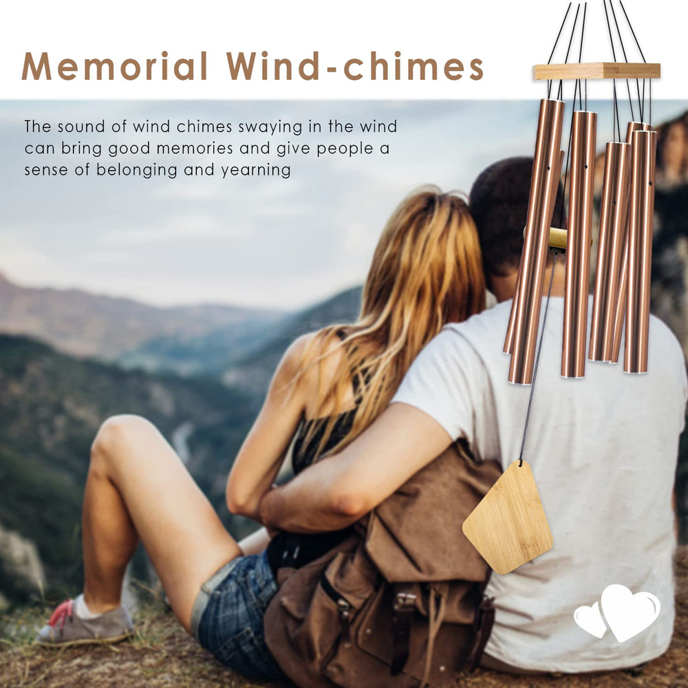 Howarmer chimes in memorial display providing thoughtful remembrance