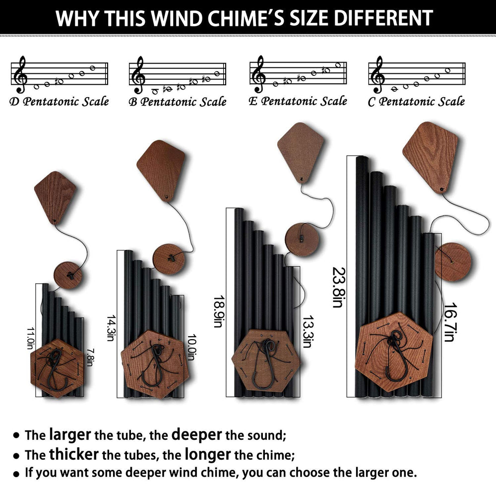 Howarmer wind chime hung in garden creating soothing atmosphere and decorative charm