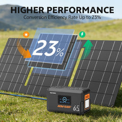 HOWEASY power station powering campsite lights and phone, convenient outdoor energy