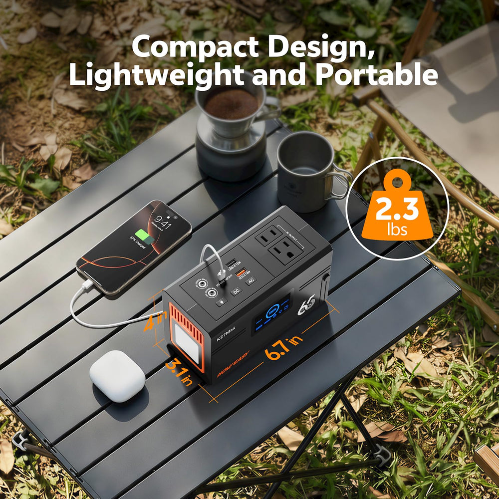 HOWEASY built-in LED light and SOS flash for safety at night