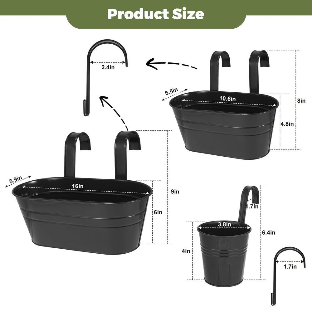 HowRU close-up of drainage hole and detachable hook for better plant health