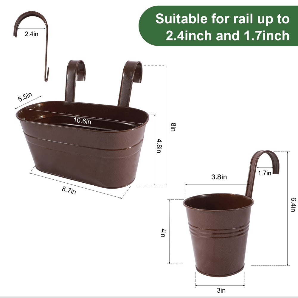 HowRU close-up of rectangular rail planter showing deep soil capacity