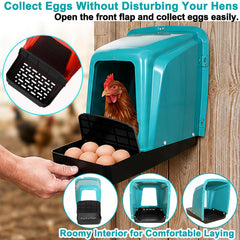 HOWUXZO perforated nest pad detail filtering dirt for cleaner, drier eggs